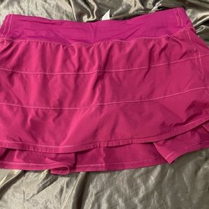 lululemon magenta purple pace rival skirt